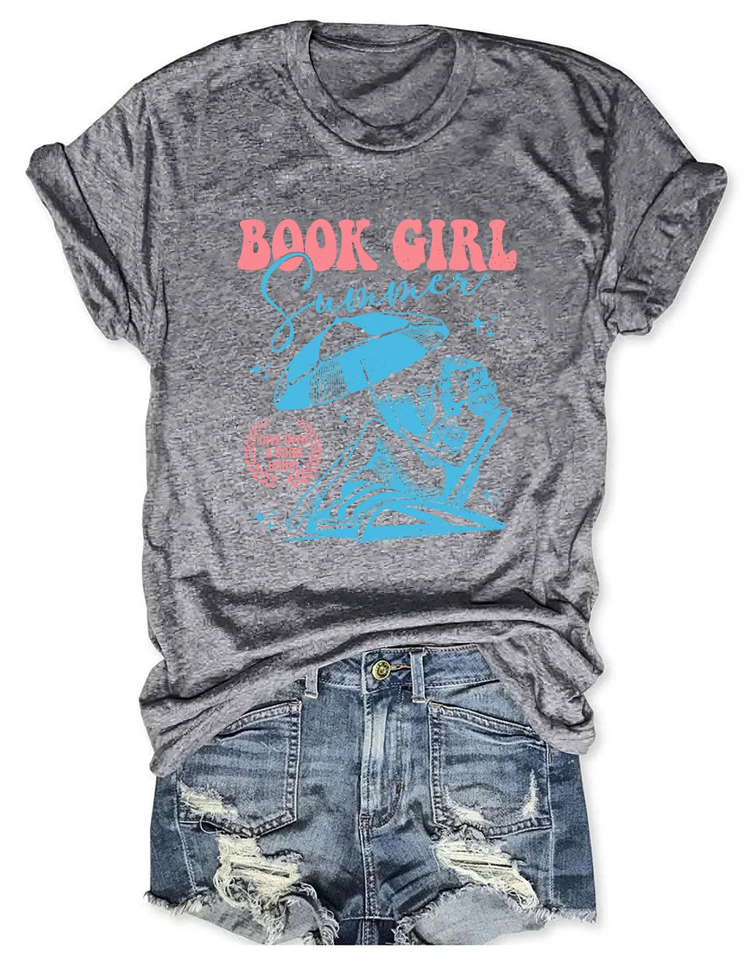 Book Girl Summer T-shirt