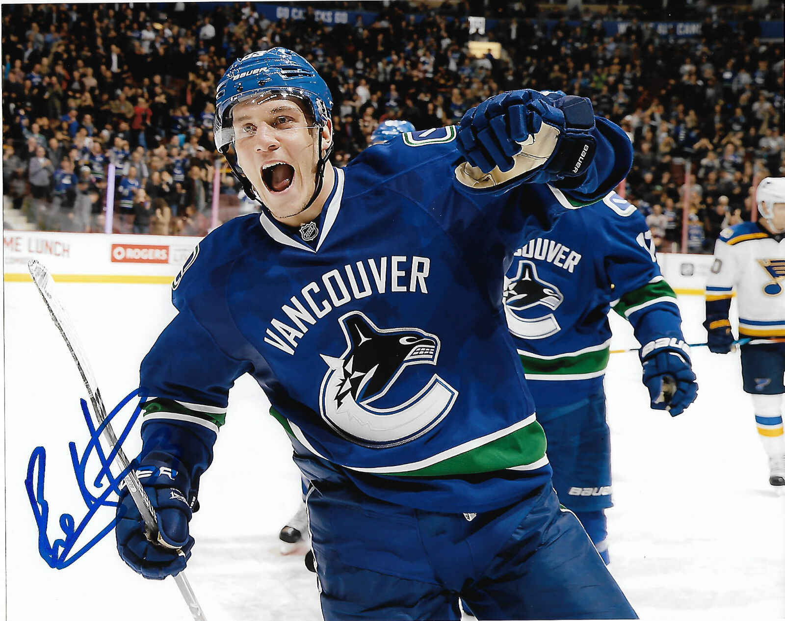 Vancouver Canucks Bo Horvat Signed Autographed 8x10 NHL Photo Poster painting COA FF