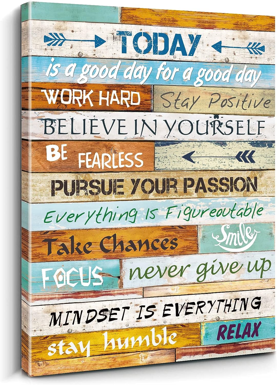 Inspirational Canvas Wall Art for Office, Home Office Wall Decor for Women, Quotes Wall Decor for Bedroom Living Room 12 inch  X 16 inch  Vintage-1