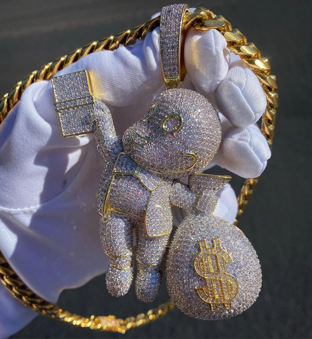 10cm Children Richie Ritch Boys Hiphop Jewelry Pendant-VESSFUL