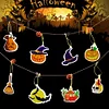 10Pcs Ornement D&rsquo;Halloween Diamant Pendentif