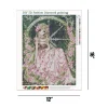 Pink Flower Girl  | Full Round Diamond Painting Kits