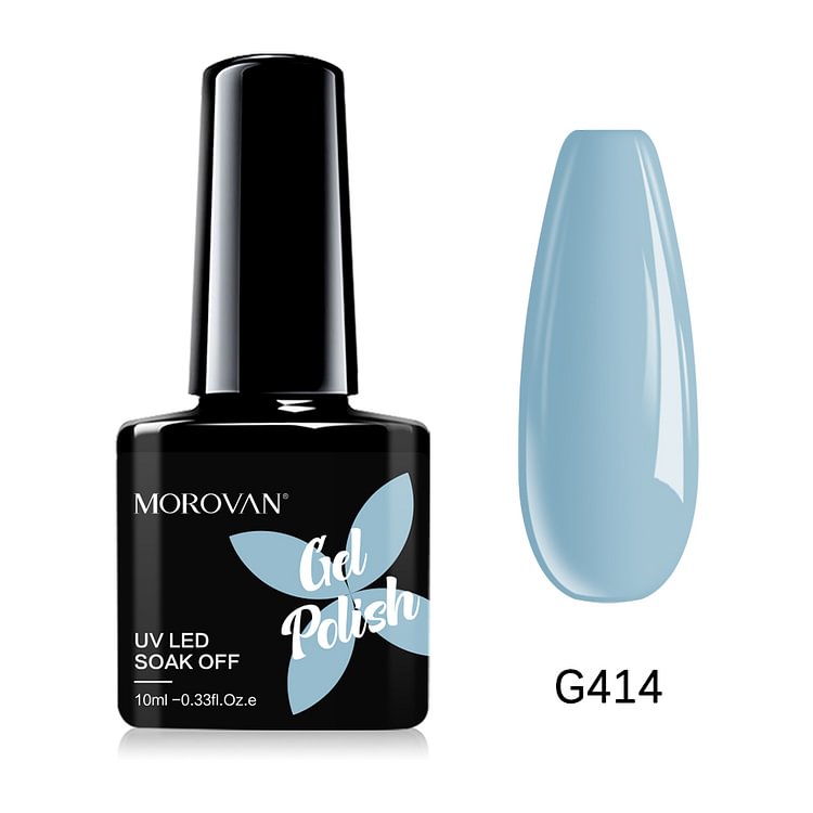 Morovan Sky Blue Gel Nail Polish G414