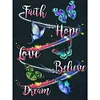 Diamond Painting-DIY Full Round Drill Butterfly Saying