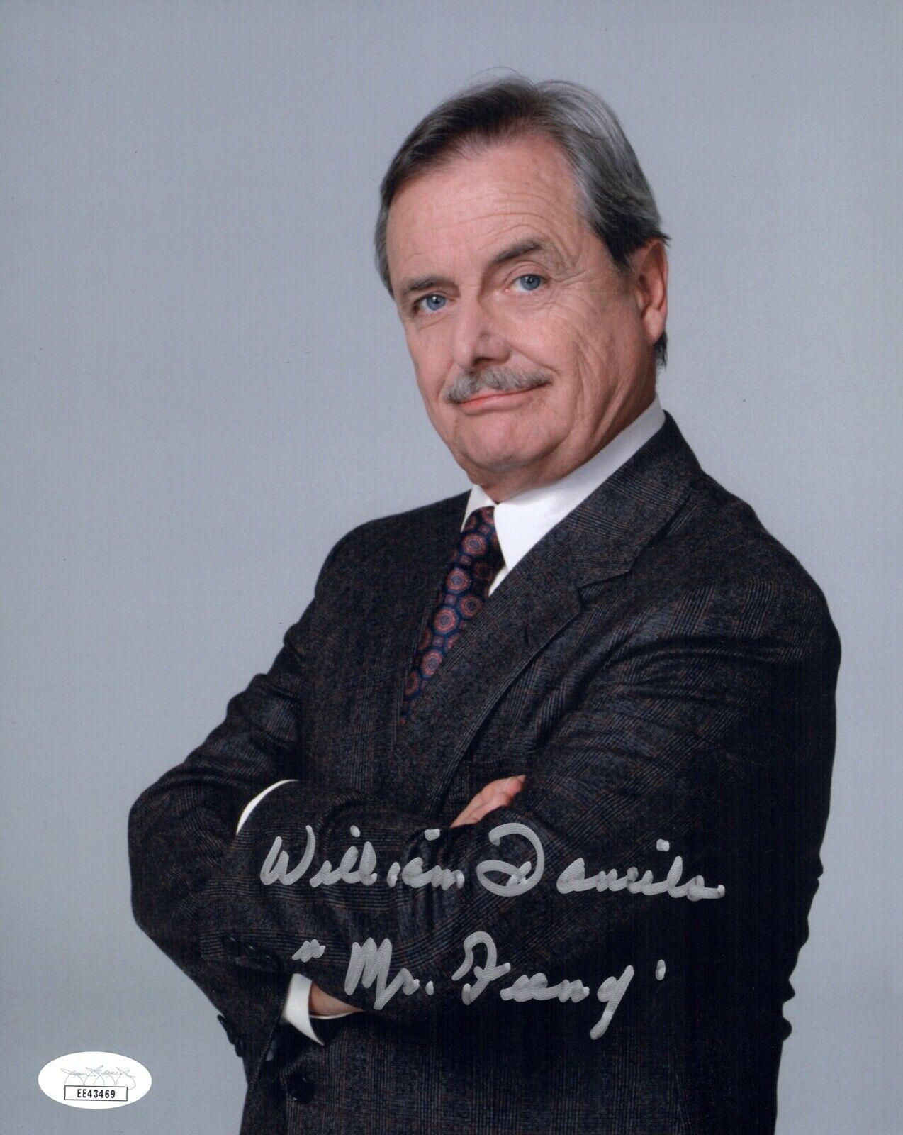 William Daniels Signed Mr. Feeny BOY MEETS WORLD 8x10 Photo Poster painting Autograph JSA COA