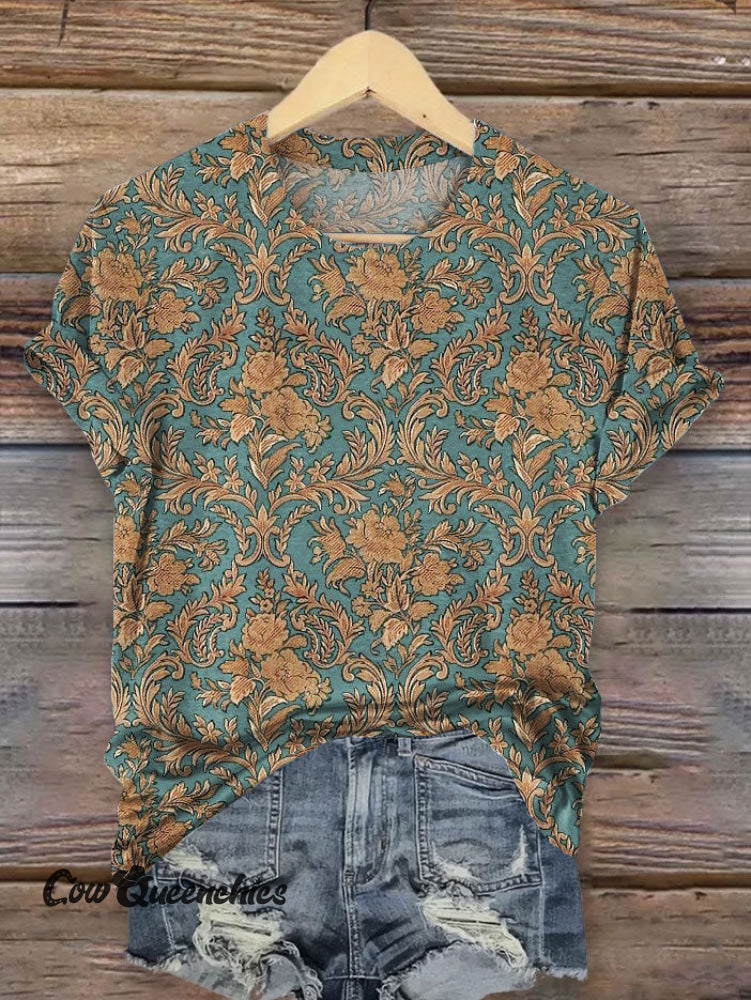 Vintage Art Print T-shirt Multicolor / S