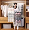 Dual Sided Hanging Bra Underwear Socks Storage Wardrobe Organiser Tidy Hanger 24 Mesh Pockets