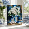 (30x40cm)DIY Pearl Painting Framed Flower Handmade Pearl Material Art Kit Living Room Decor