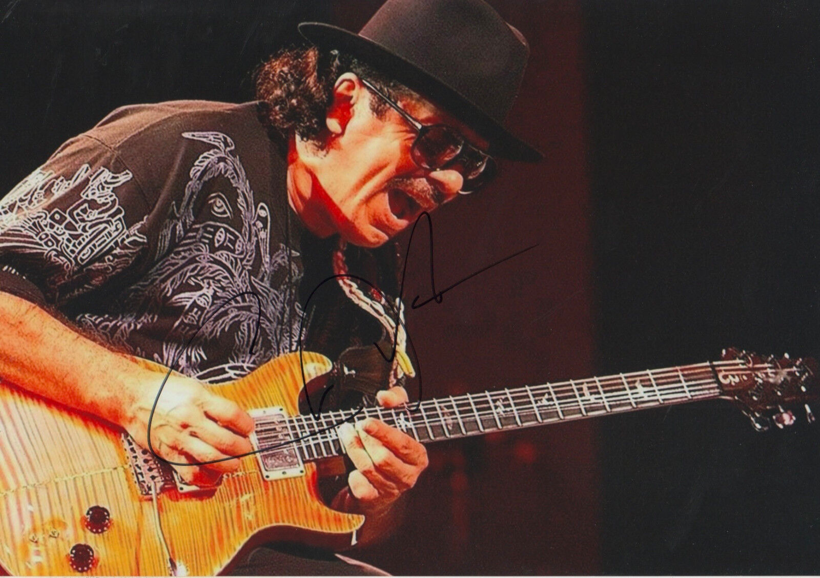 Carlos Santana signed 8x12 inch Photo Poster painting autograph ACOA