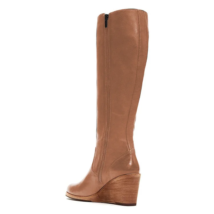 Frye emma knee sales high wedge boot