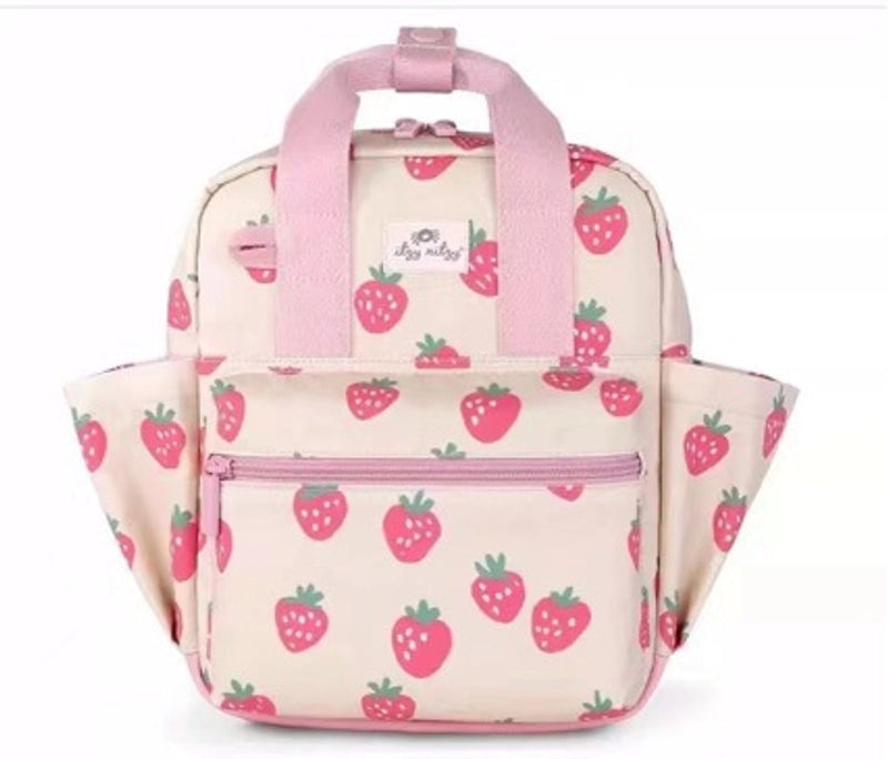 New Summer Cartoon Kindergarten Schoolbag Baby Backpack Small Strawberry Fresh Color Contrast Backpack Children’s Bag