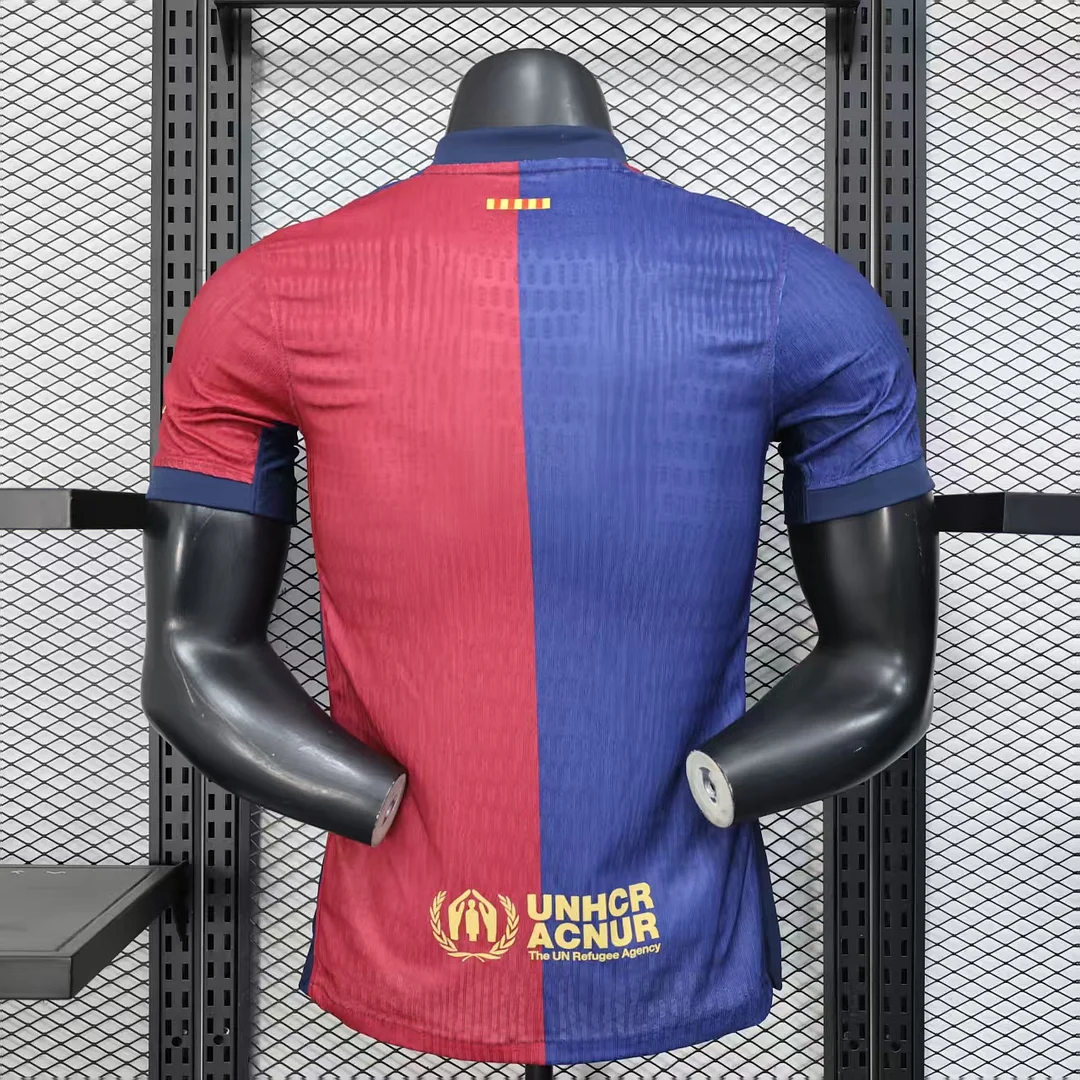 24/25 Barcelona Home New Sponsor Player Version Football Shirt Thai Quality