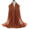 Plain Color Soft Chiffon Long Gauze Shawl Women Hijab