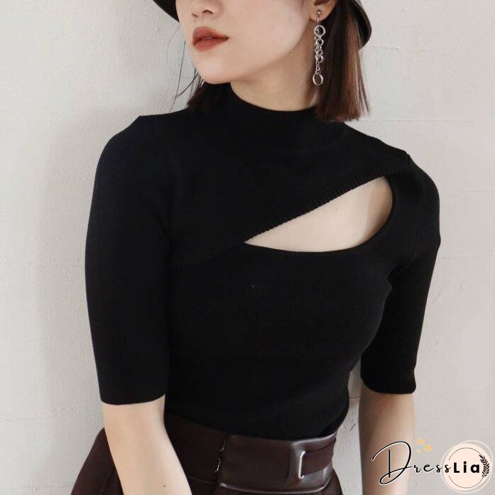 Christmas Gift Kuzuwata Japanese Jumpers Autumn Winter New Women Sweaters Sexy Hollow
