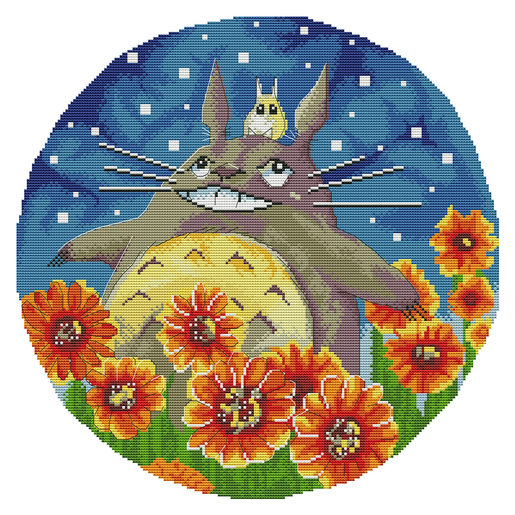 

Totoro - 14CT Counted Cross Stitch - 40*40CM, 501 Original