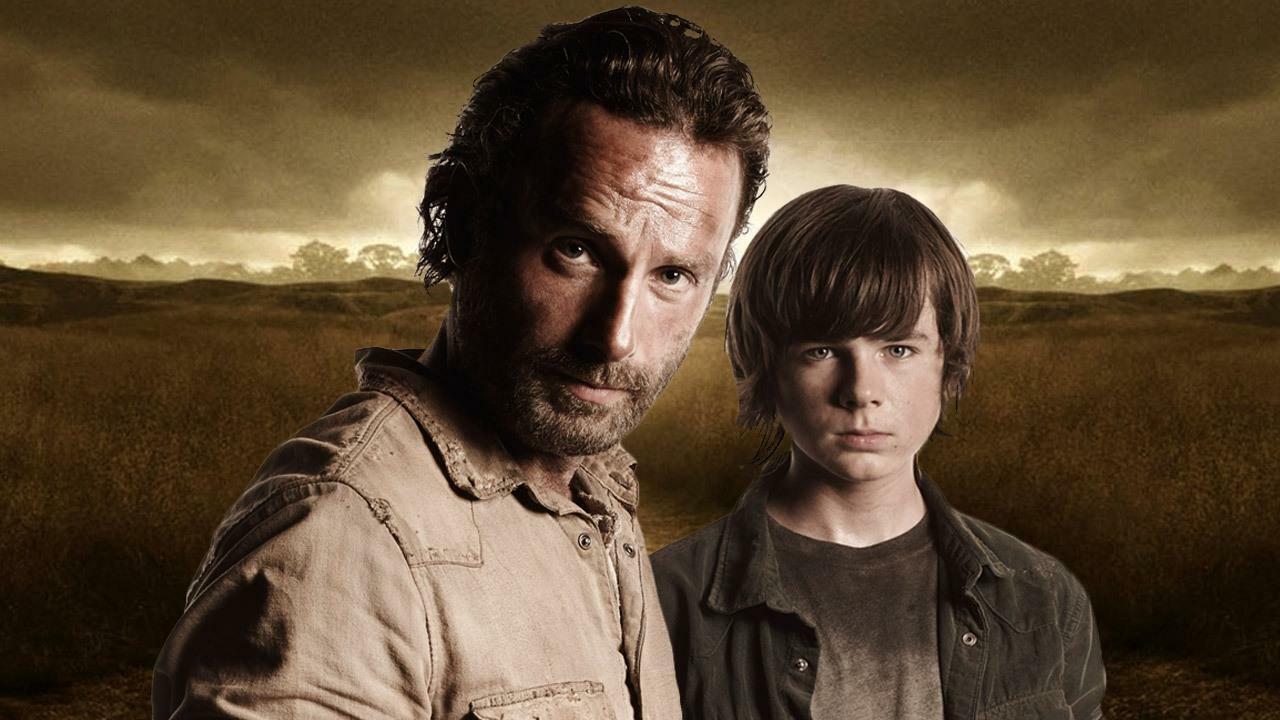 Chandler Riggs and Andrew Lincoln 8x10 Picture Photo Poster painting Gorgeous Celebrity #5