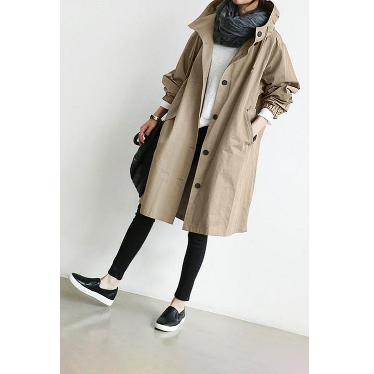 Fashion Oversized Hooded Coat