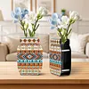 (US Local)Mandala Acrylic Double Sided Special Shape Diamond Painting Vase for Home