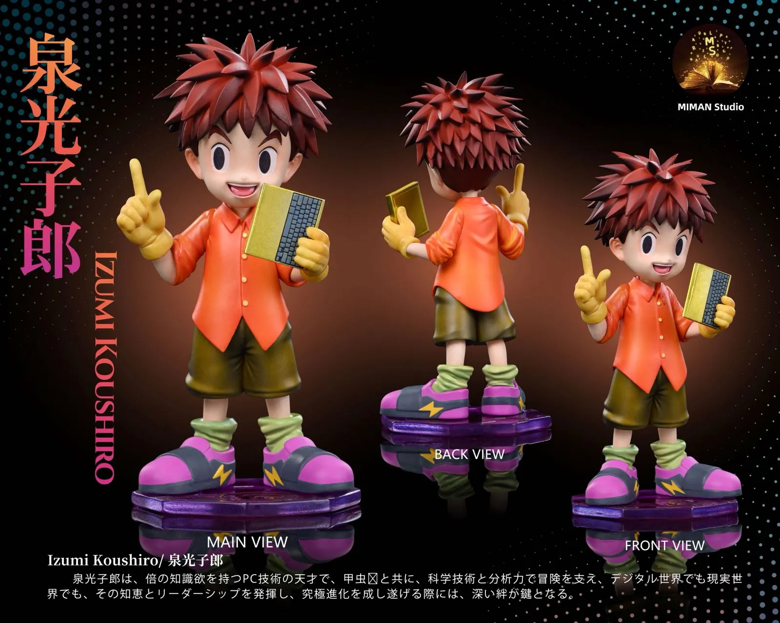 MIMAN Studio - Digimon - Megahouse Scale Izzy Izumi & Tentomon
