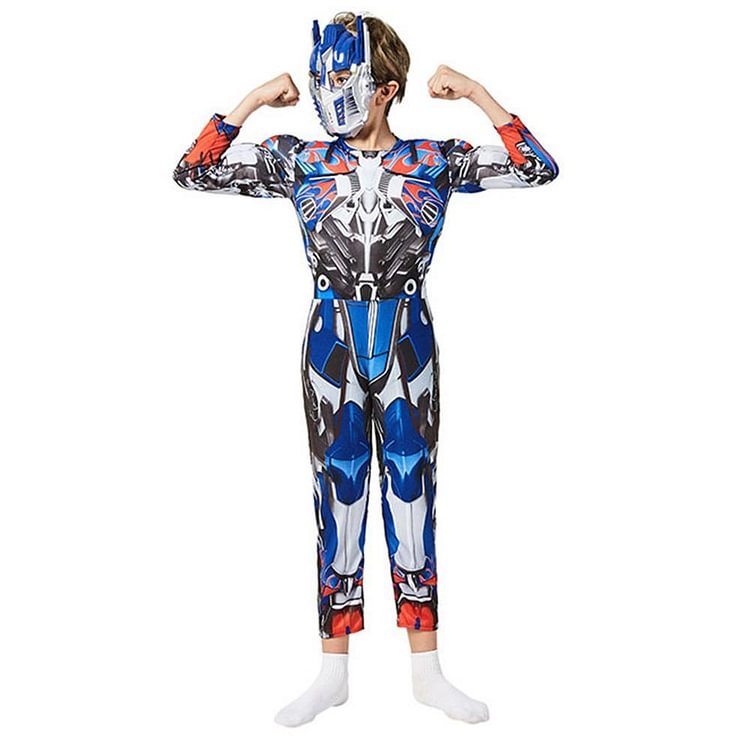 Mayoulove Boys Optimus Prime Kids Halloween Birthday Party Cosplay Costume-Mayoulove