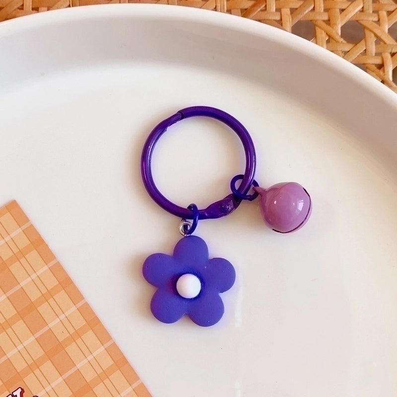 1 Piece Cute Flower Resin Women’s Keychain