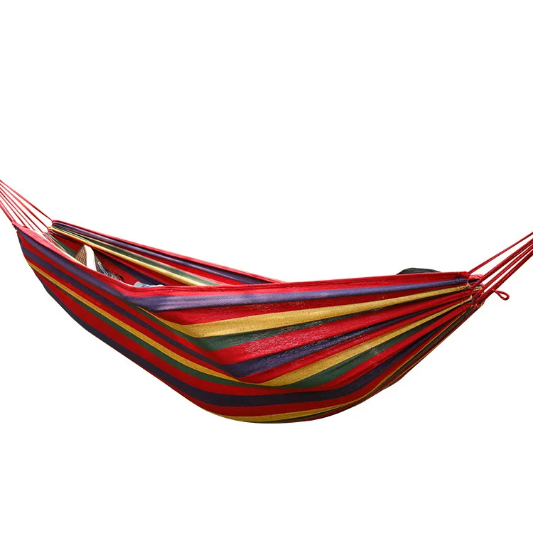Homemys Anti-rollover canvas single and double outdoor hammock swing