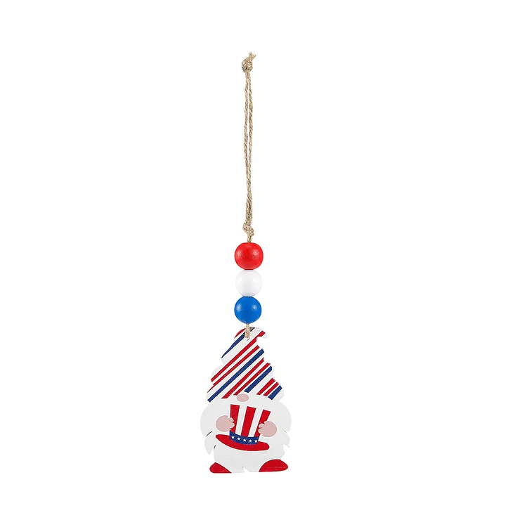 Independence Day Pendant Decoration Wooden Ornaments