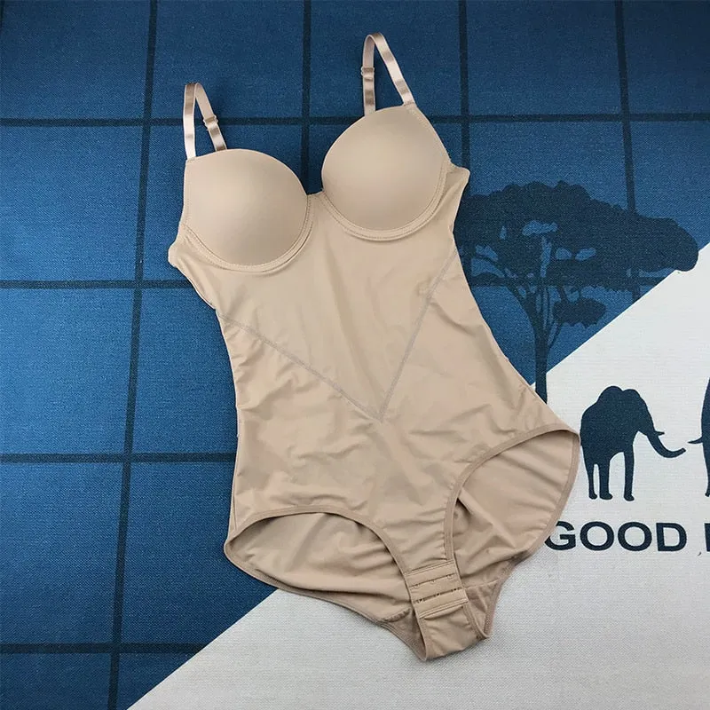 Coloriented 2109-1 Women Bodysuit High Waist Sexy Body Shape Wear Butt&nbsp;Lifter Shape Panties Slimming Corsets With Cups Push Up