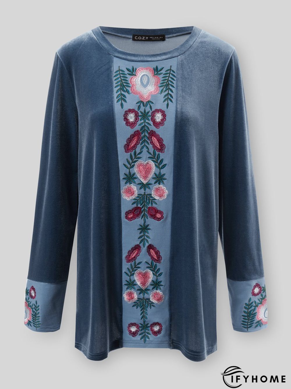 Casual Shift Crew Neck Long Sleeve Tops | IFYHOME