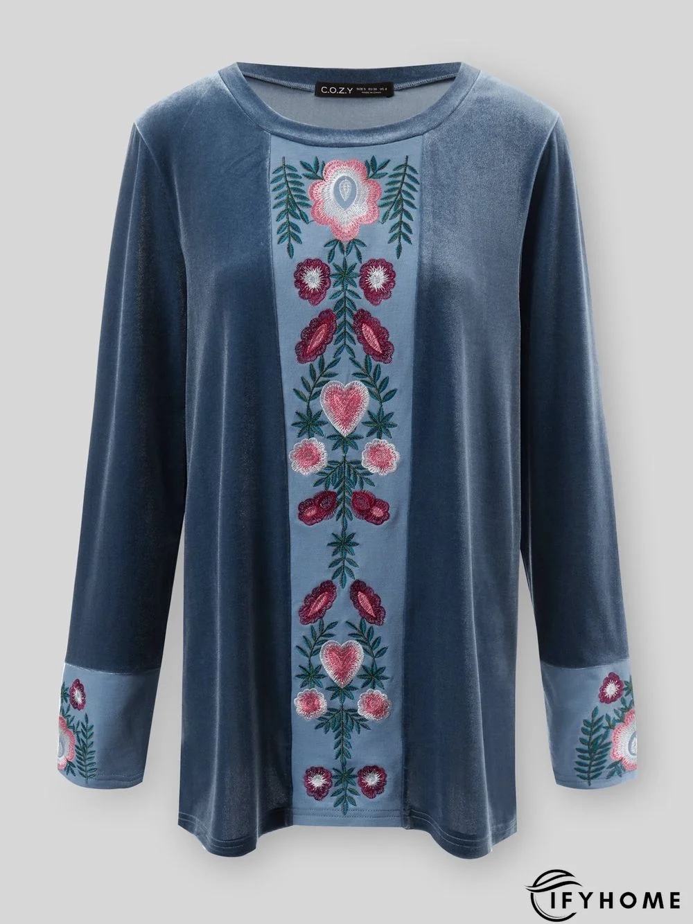 Casual Shift Crew Neck Long Sleeve Tops | IFYHOME