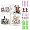 Mid-year Promotion 4Pcs/set Diamond Painting-DIY Full Round Drill Precious Moment Doll(30*30cm)