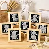 12Pcs DIY Pearl Painting Animal for Home Wall Decor(15x15cm)