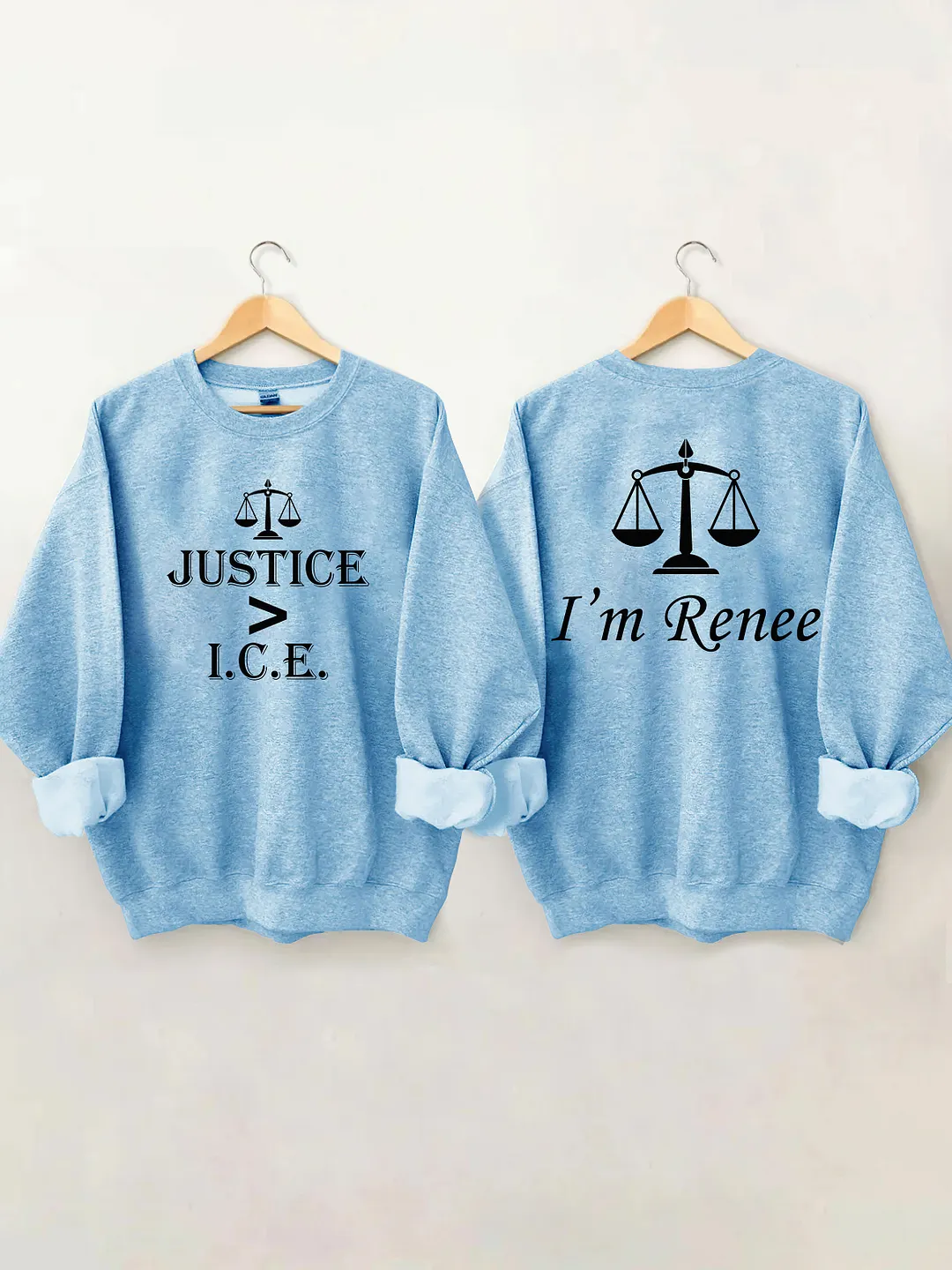 Justice Greater Than ICE Sweatshirt