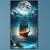 Diamond Painting -Full Round Drill Sailboat(70*40 CM)