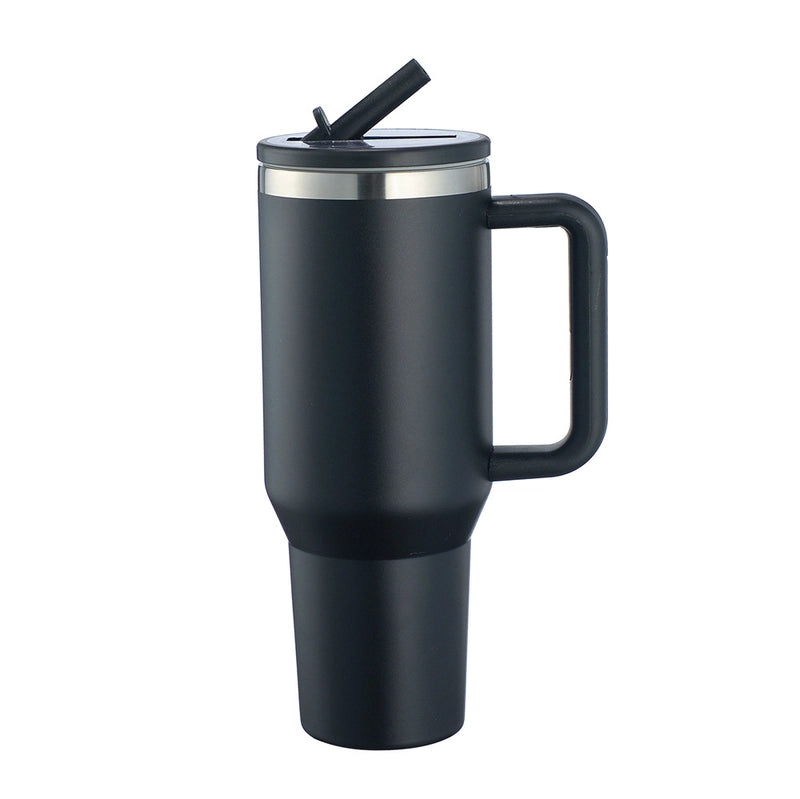 New Big Mac 304 Stainless Steel 40 Car Cup With Suction Nozzle Large Capacity Stretch Liner Handle Cup Support 5D