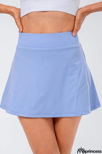 High Waist Pleated Active Skirt