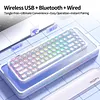 MOFII Pearl Series Tri-Mode RGB Backlit Mechanical Keyboard,68 Key