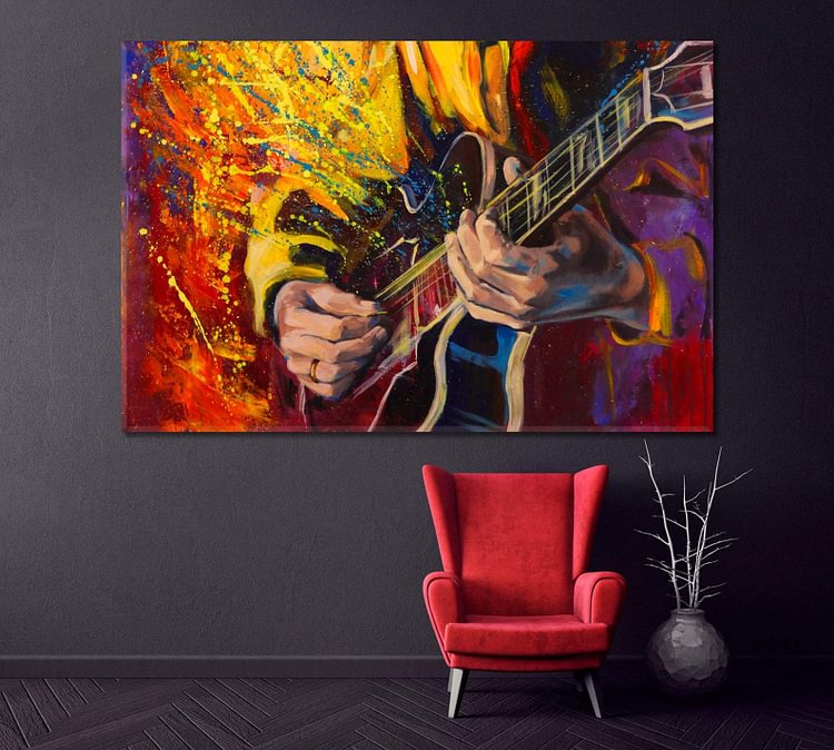 Jazz Guitarists Canvas Wall Art MusicWallArt