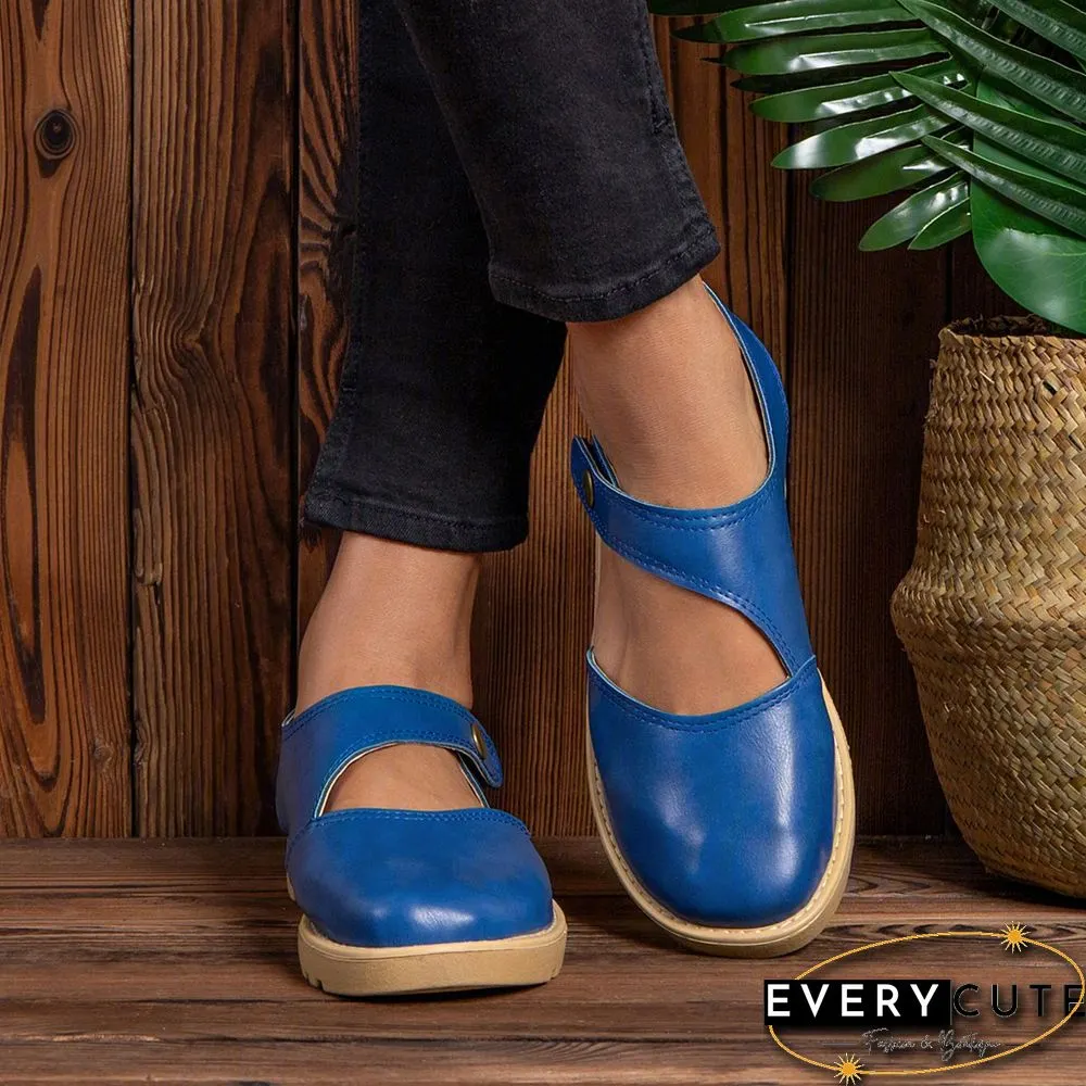 Vintage Flat Heel Magic Tape Loafers