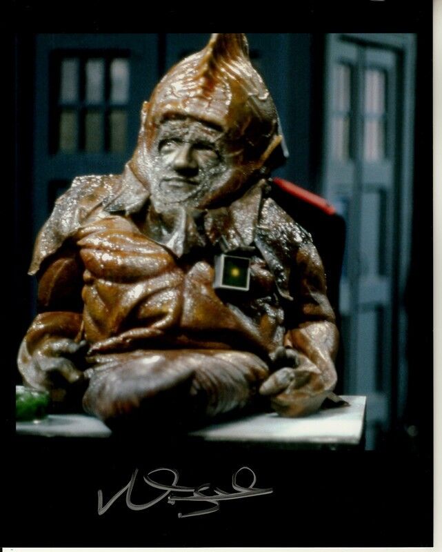 NABIL SHABAN hand-signed DOCTOR WHO 8x10 w/ uacc rd coa NICE COLOR CLOSEUP SCENE