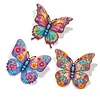 3D Wooden Diamond Art Butterfly Wall Decor Kit - DIY Sparkling Butterfly Craft for Home Decoration