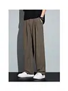 Men's Spring New Dress Pants Premium Drape Wrinkle Resistant Straight Wide Leg Casual Trousers