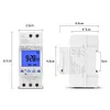 Weekly Programmable Digital Timer Switch LCD Time Relay DIN Rail Mount