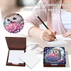Wooden DIY Hedgehog Hydrangea Bouquet Diamond Painting Kit Note Box for Office