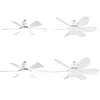 Socket Fan Light with Remote Screw in Ceiling Fan in Light Socket for Bedroom