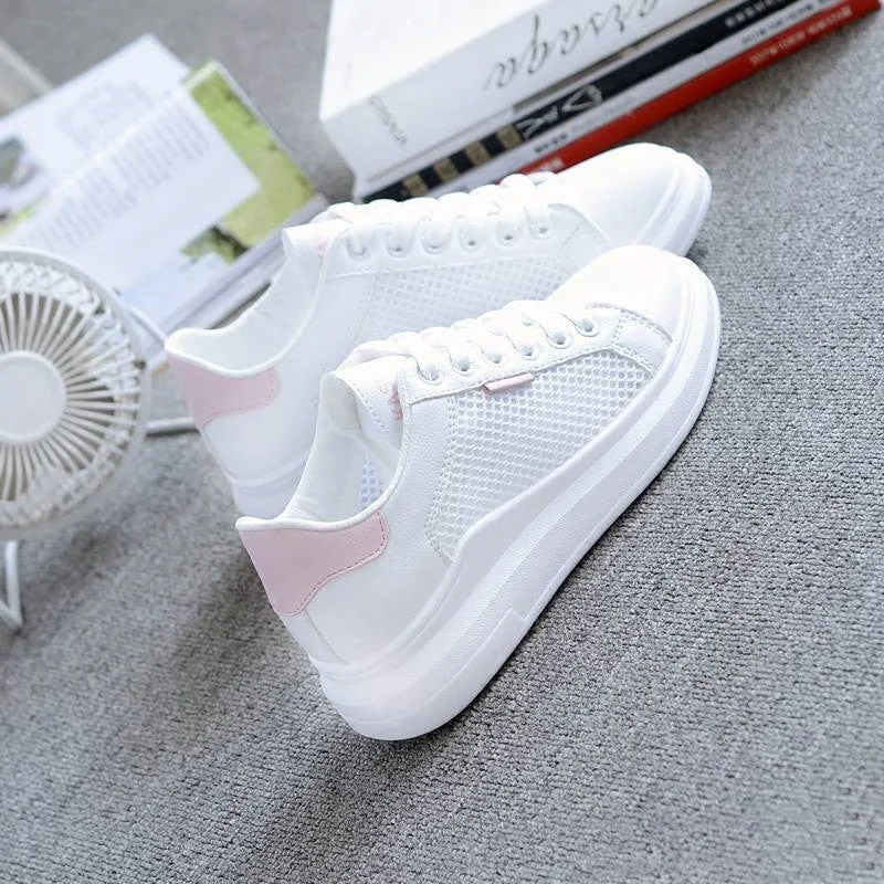 Female Flat Casual Shoes 2021 New Spring Summer Women Vulcanized Shoes Women's Shoes Sneakers White Shoes Woman Zapatillas Mujer