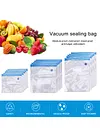 Reusable Vacuum Food Storage Bag Resealable BPA Free Zipper Storage Bags