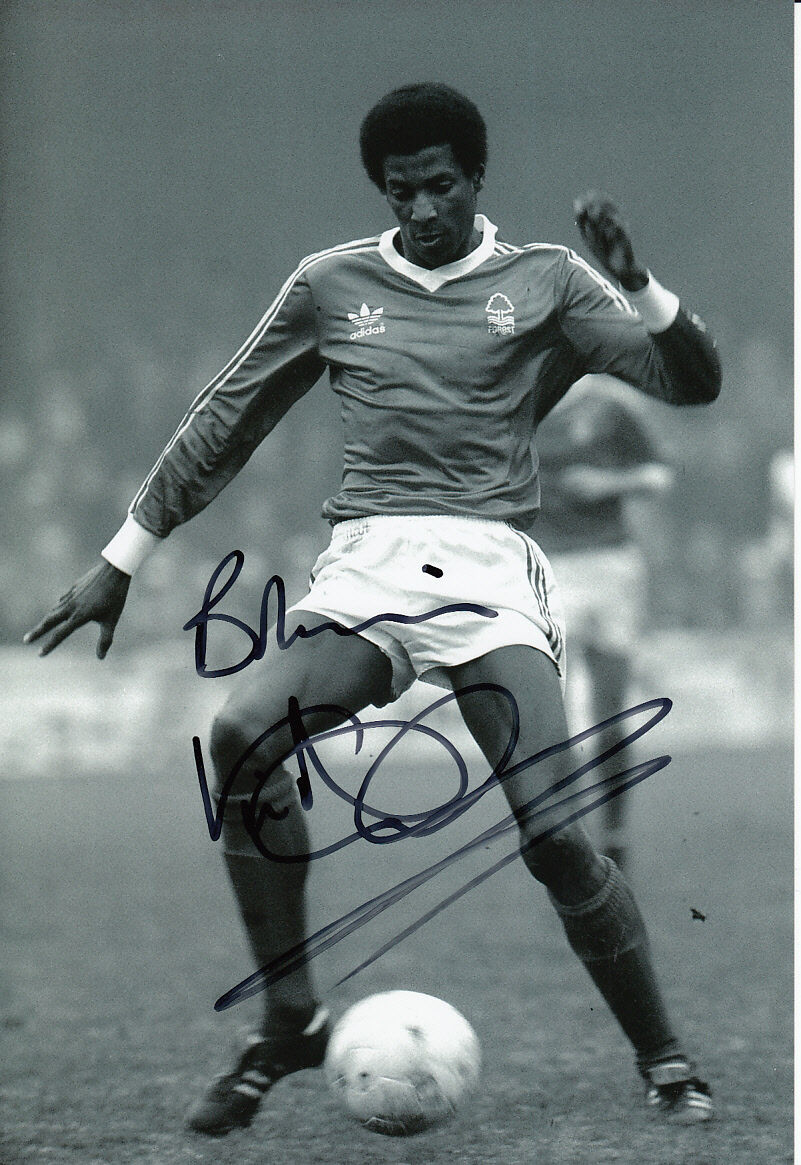 Nottingham Forest Hand Signed Viv Anderson Photo Poster painting 12x8 3.