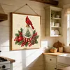 Snow Globe Cardinal DIY 14CT 2 Strands Stamped Cross Stitch Kit for Adults tapestrymarket