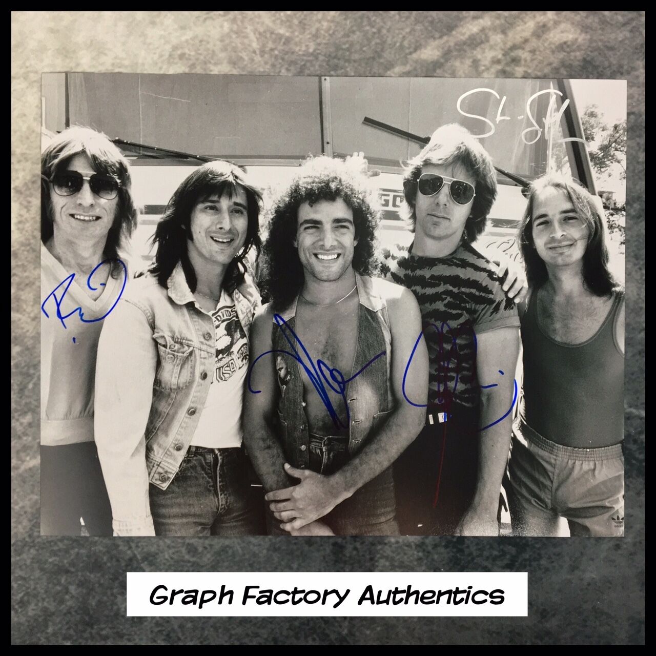 GFA x4 Neal Schon Rock Band * JOURNEY * Signed 11x14 Photo Poster painting PROOF J2 COA